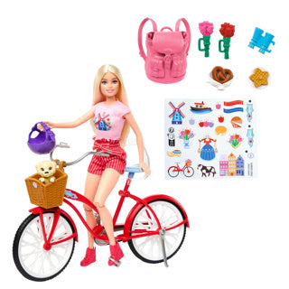 Afbeelding laden in galerijviewer, Barbie met fiets holland