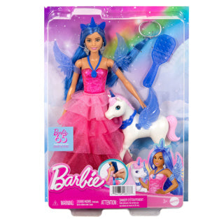 Afbeelding laden in galerijviewer, Barbie 65 jaar a touch of magic - eenhoorn pop - pop