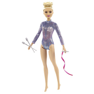 Load image into Gallery viewer, Mattel barbie ritmische gymnastiek pop blond + accessoires