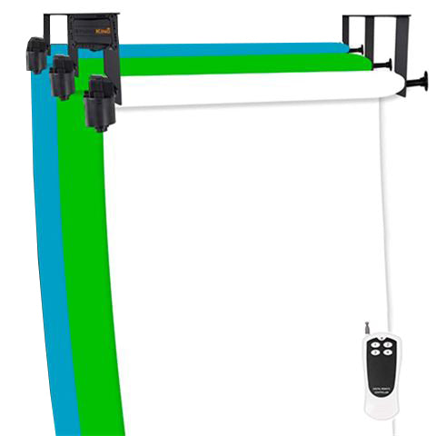 Laden Sie das Bild in Galerie -Viewer, Studioking achtergrond systeem elektrisch b-3we voor 3 rollen