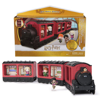 Afbeelding laden in galerijviewer, Wizarding world harry potter, micro magical moments hogwarts express-draagkoffer voor verzamelfiguren met 3 figuren