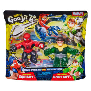 Afbeelding laden in galerijviewer, Goo jit zu marvel versus pack - spider-man vs doctor octopus - 2-pack stretchfiguren