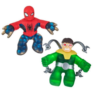Afbeelding laden in galerijviewer, Goo jit zu marvel versus pack - spider-man vs doctor octopus - 2-pack stretchfiguren