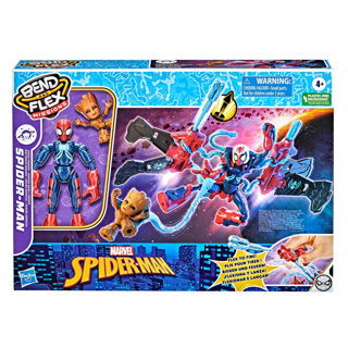 Load image into Gallery viewer, Hasbro spiderman bend n flex space mission flex jet