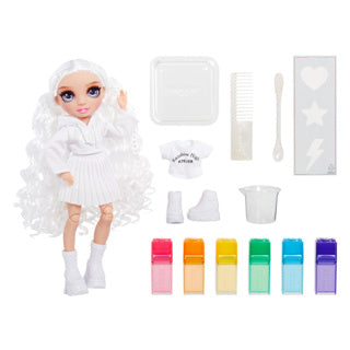 Afbeelding laden in galerijviewer, Rainbow high watercolor create modepop - paarse ogen