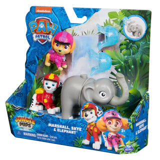 Load image into Gallery viewer, Spinmaster paw patrol jungle pups hero pups marshall, skye elephant | 2 stuks