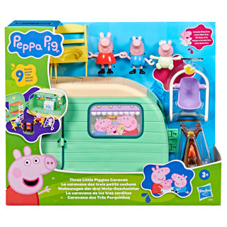 Afbeelding laden in galerijviewer, Peppa pig - drie kleine biggetjes caravan - speelset