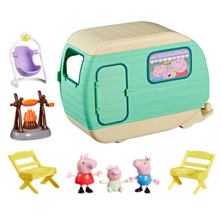 Afbeelding laden in galerijviewer, Peppa pig - drie kleine biggetjes caravan - speelset