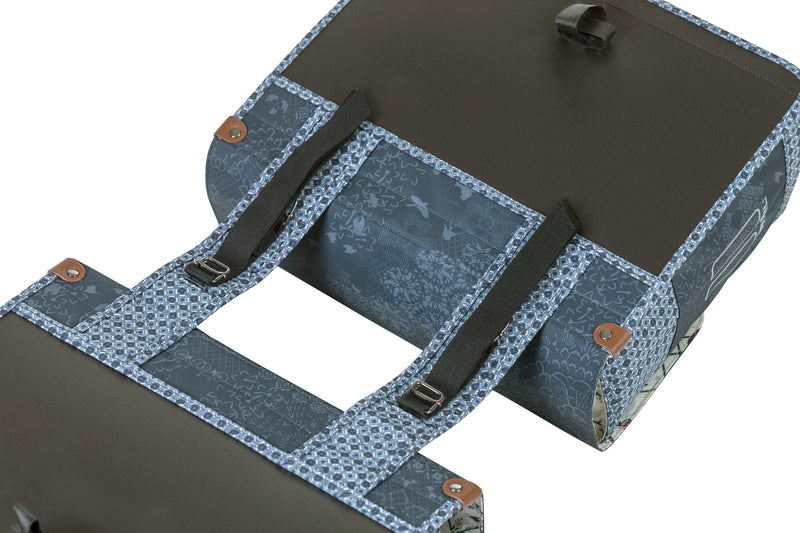 Load image into Gallery viewer, Basil Boheme Dubbele Fietstas - Blauw