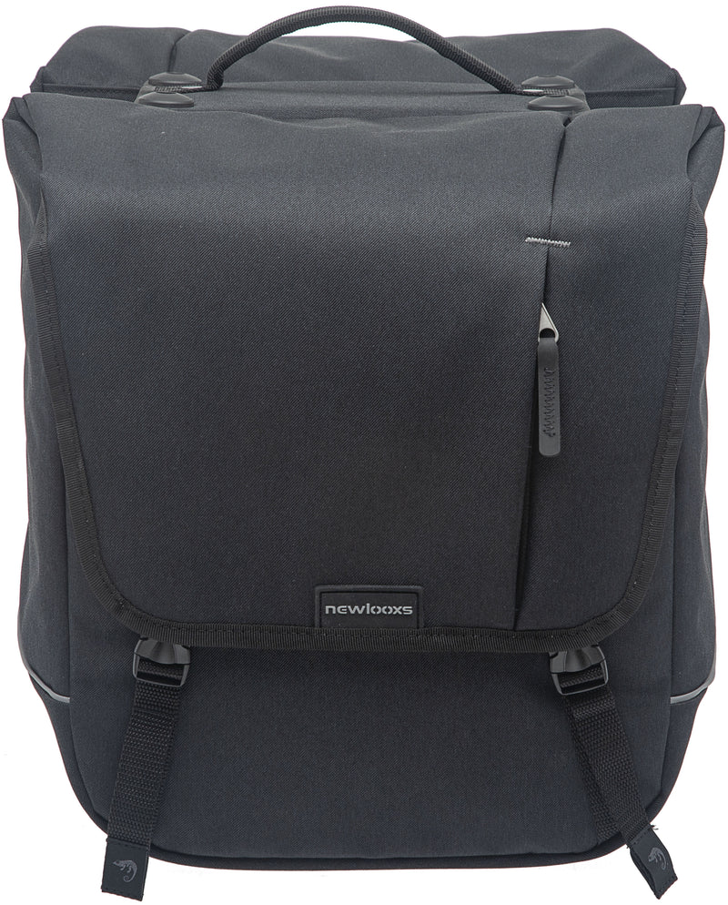 Load image into Gallery viewer, Nova Double - Dubbele fietstas, waterafstotend, zwart