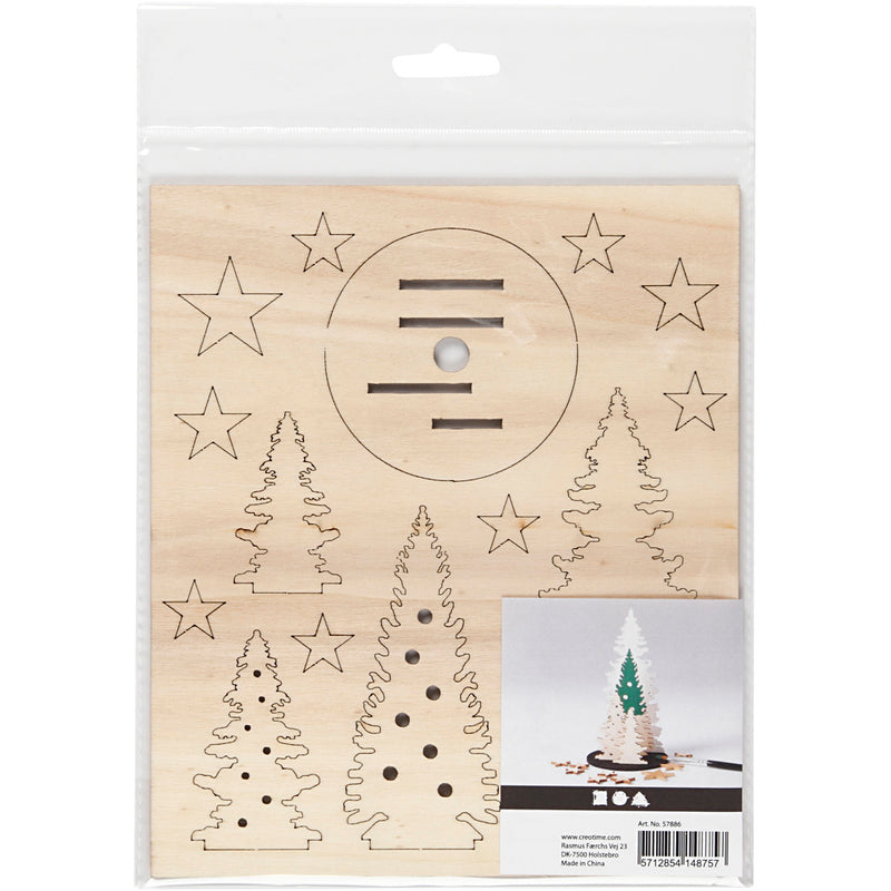 Load image into Gallery viewer, Creativ company maak en versier je houten kerstbomen