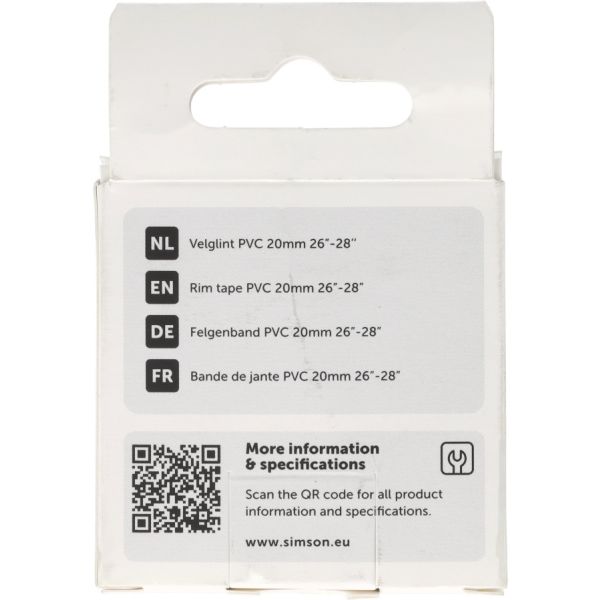Afbeelding laden in galerijviewer, Simson velglint 24i -28i 20mm breed pvc