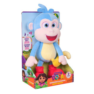 Laden Sie das Bild in Galerie -Viewer, Dora boots plush met muziek geluid (33 cm) (nl fr)