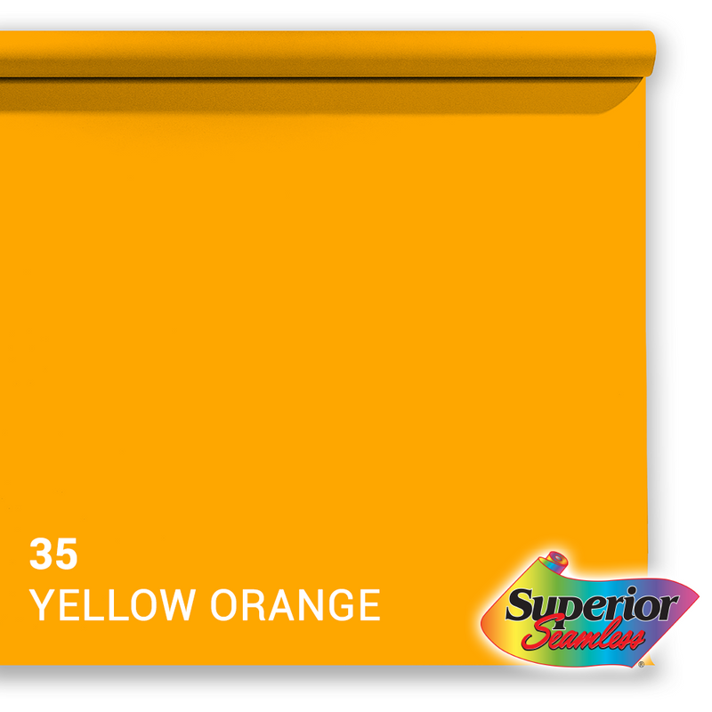 Load image into Gallery viewer, Superior achtergrondpapier 35 yellow-orange 1,35 x 11m