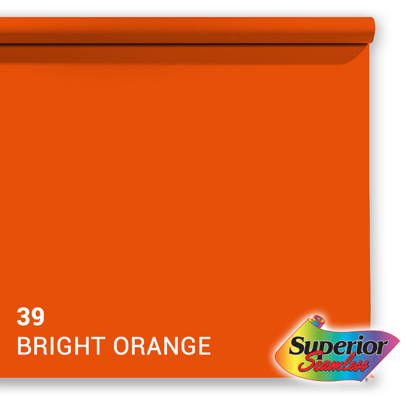 Load image into Gallery viewer, Superior achtergrondpapier 39 bright orange 1,35 x 11m