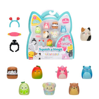 Load image into Gallery viewer, Squishalongs 8 pak assorti