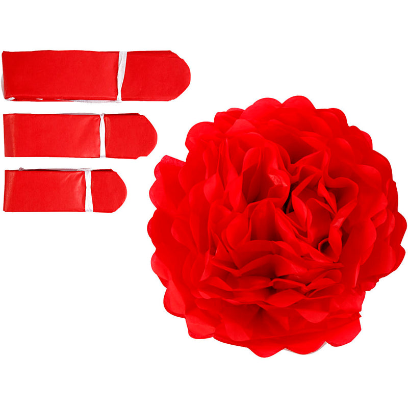 Afbeelding laden in galerijviewer, Https: www.cchobby.nl pompon-van-papier-d-20-24-30-cm-16-gr-rood-3-stuk-1-doos