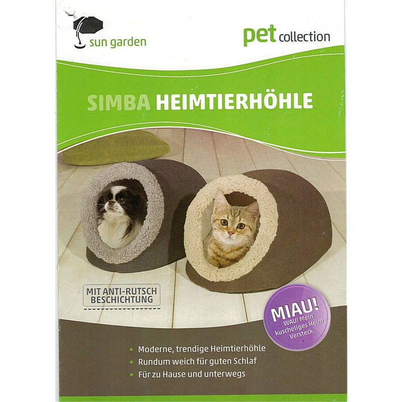 Load image into Gallery viewer, Sun garden simba huisdieren hol 45x40x32cm bruin beige