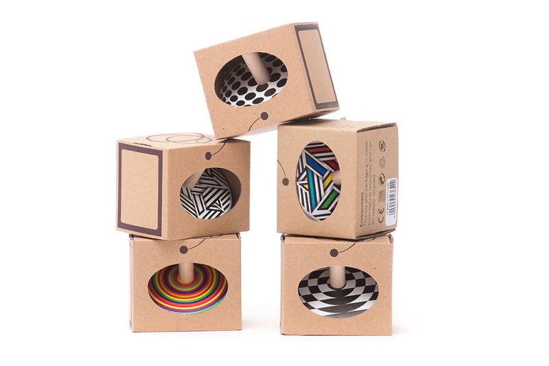 Chargez l'image dans la visionneuse de la galerie, Bajo houten tol met cirkels. 7x7x5,7 cm.