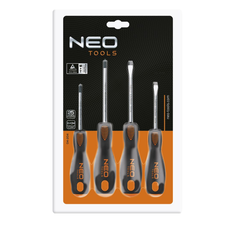 Load image into Gallery viewer, Neo tools schroevendraaierset 4dlg magnetisch crmo staal