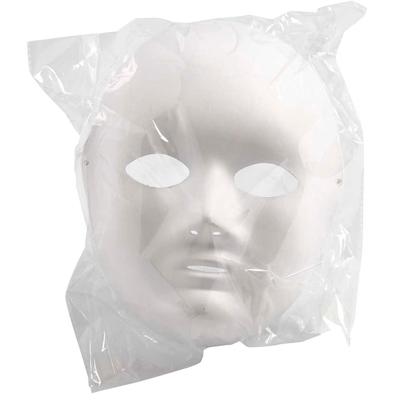 Load image into Gallery viewer, Https: www.cchobby.nl masker-h-22-cm-b-17-cm-wit-1-stuk
