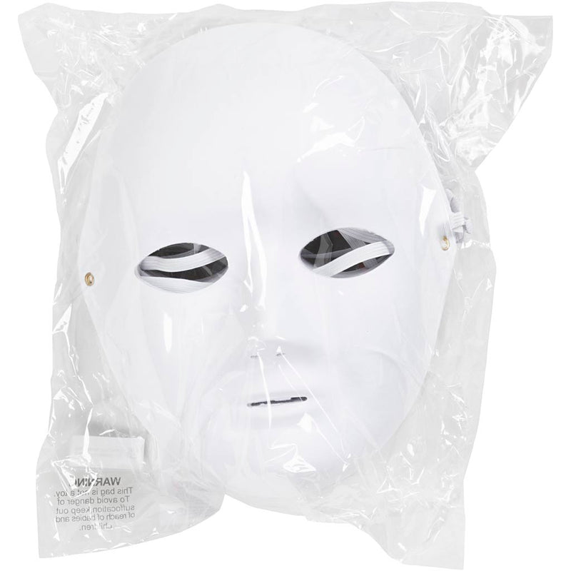 Load image into Gallery viewer, Https: www.cchobby.nl masker-h-22-cm-b-17-cm-wit-10-stuk-1-doos