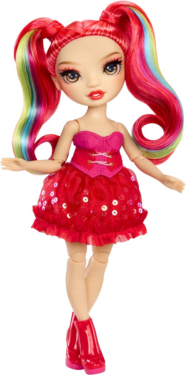 Afbeelding laden in galerijviewer, Rainbow high be dazzling-modepoppen - vivienne rouge (rood) met bedazzle-tool en glinsterende strass-steentjes