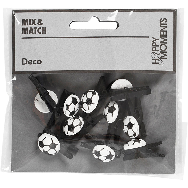 Afbeelding laden in galerijviewer, Https: www.cchobby.nl knijper-met-voetbal-afm-14x25-mm-dikte-12-mm-zwart-10-stuk-1-doos