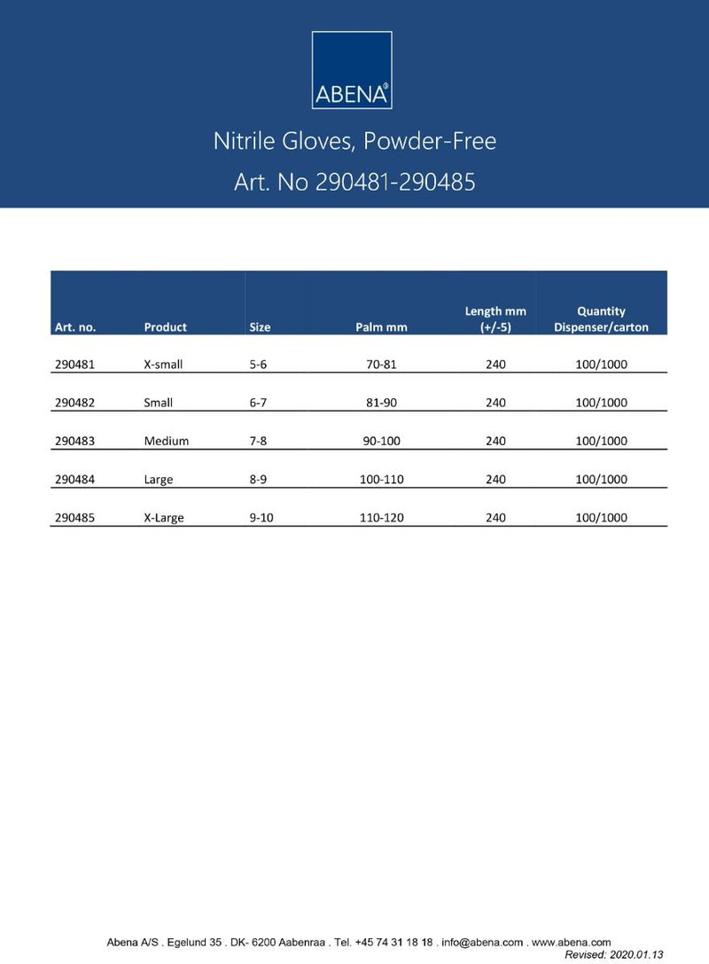 Load image into Gallery viewer, Abena poedervrije nitrile handschoenen maat large 100 stuks zwart