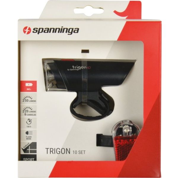 Load image into Gallery viewer, Verlichtingset Spanninga Trigon 10 XB + Pyro XB