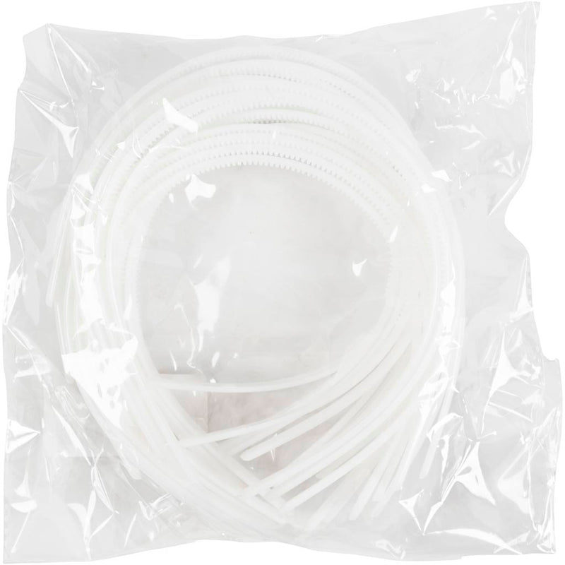 Load image into Gallery viewer, Https: www.cchobby.nl haarbanden-b-8-mm-wit-20-stuk-1-doos