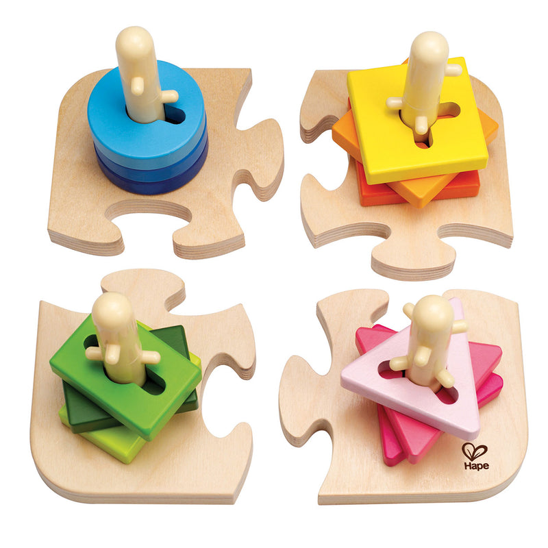 Afbeelding laden in galerijviewer, Hape sorteerpuzzel creatief