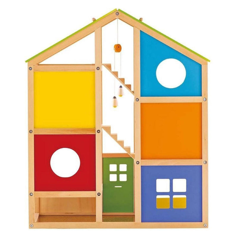Load image into Gallery viewer, Hape houten 4 seizoenen poppenhuis met meubels