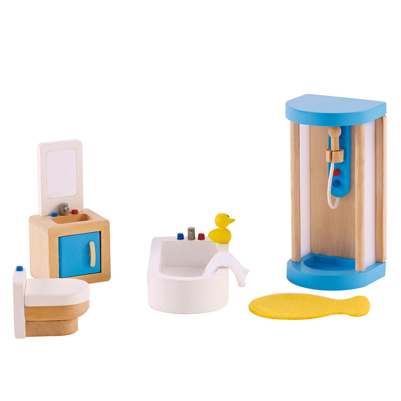 Load image into Gallery viewer, Hape poppenhuis badkamer