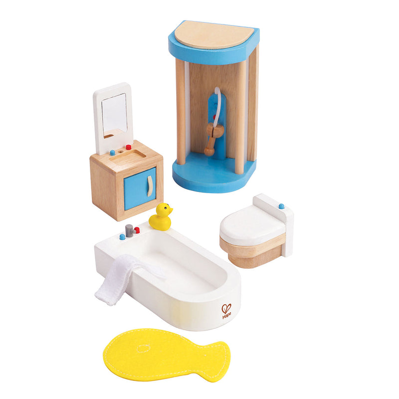 Load image into Gallery viewer, Hape poppenhuis badkamer