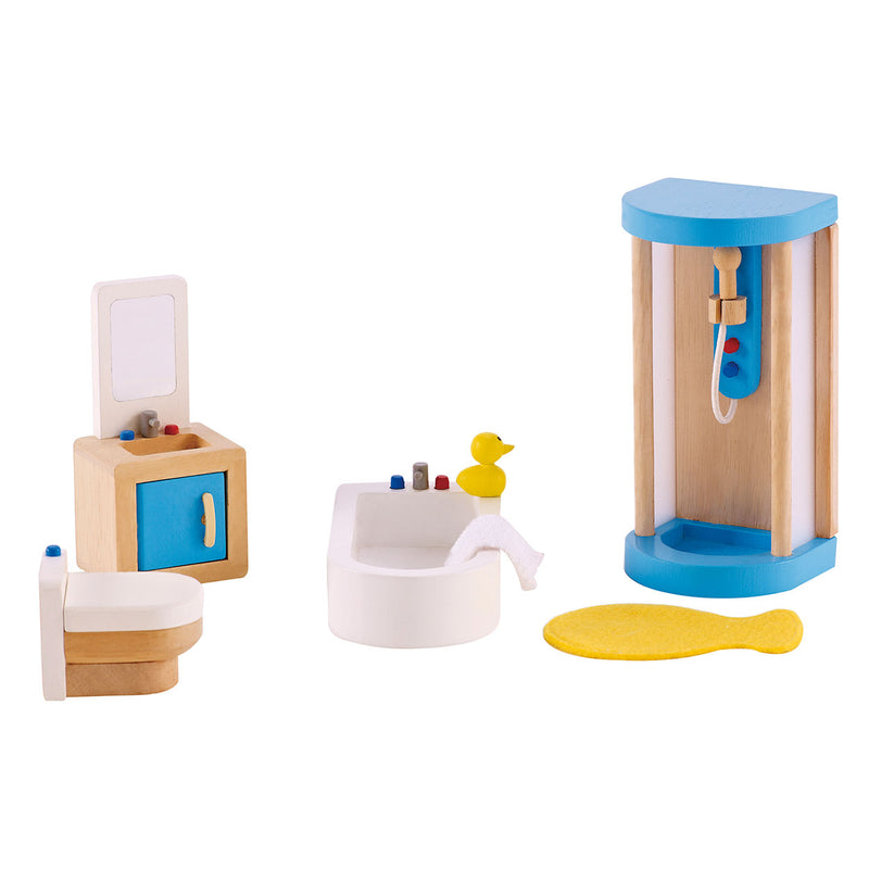 Load image into Gallery viewer, Hape poppenhuis badkamer