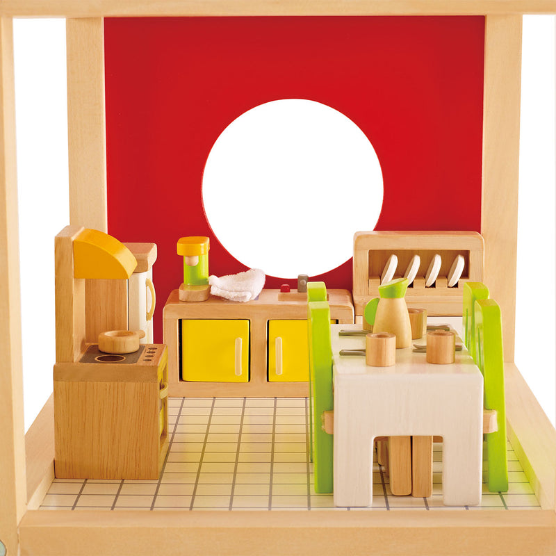 Load image into Gallery viewer, Hape poppenhuis eetkamer