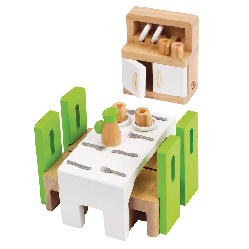 Load image into Gallery viewer, Hape poppenhuis eetkamer