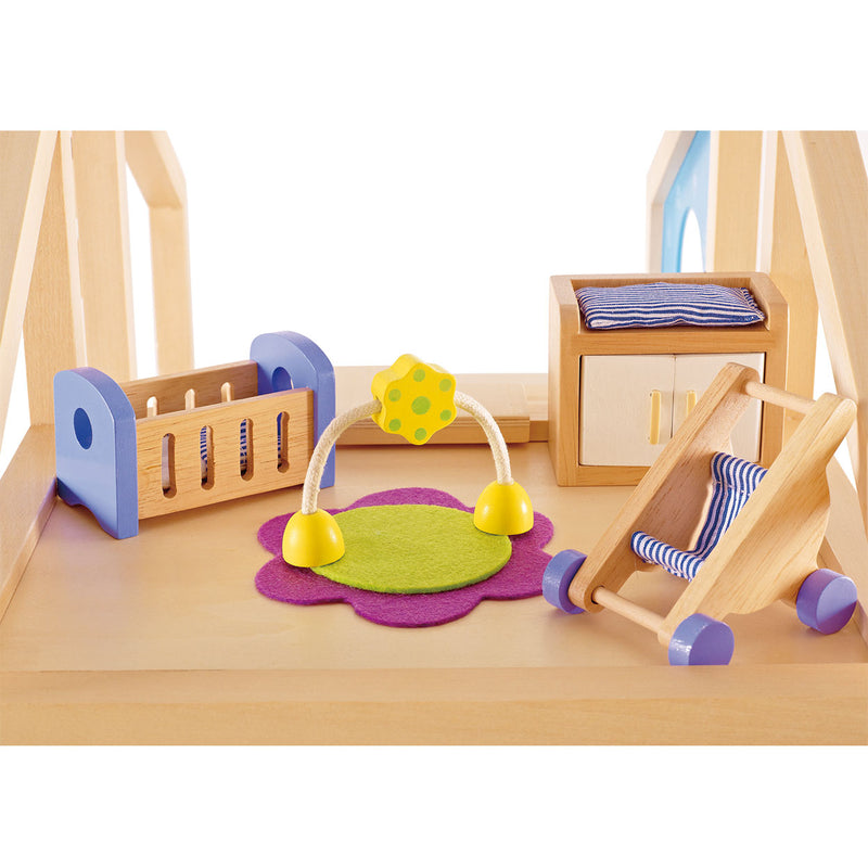 Load image into Gallery viewer, Hape poppenhuis babykamer