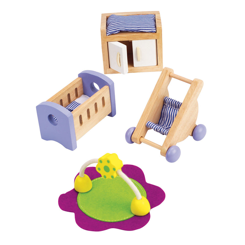 Load image into Gallery viewer, Hape poppenhuis babykamer