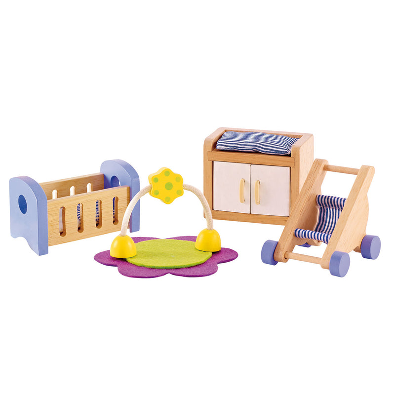 Load image into Gallery viewer, Hape poppenhuis babykamer