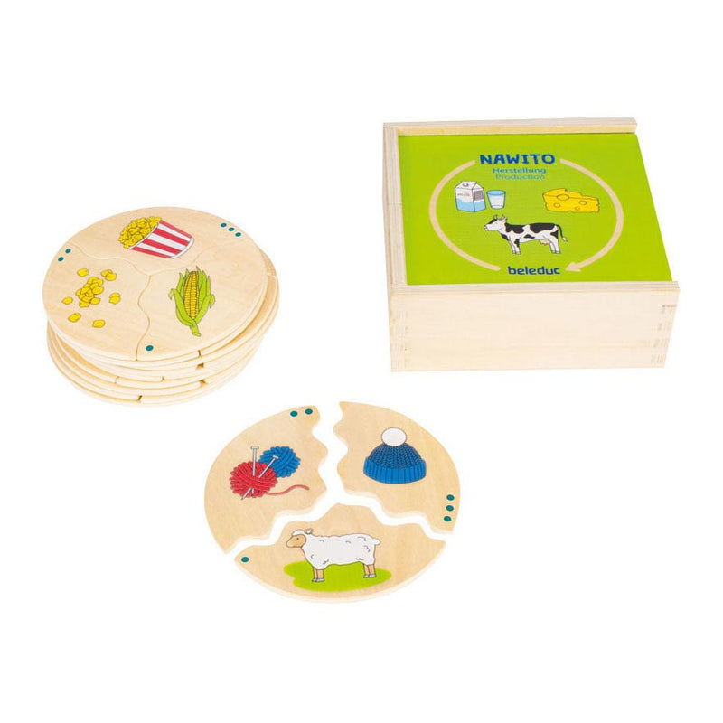 Chargez l'image dans la visionneuse de la galerie, Beleduc nawito hoe worden producten gemaakt houten kinderspel