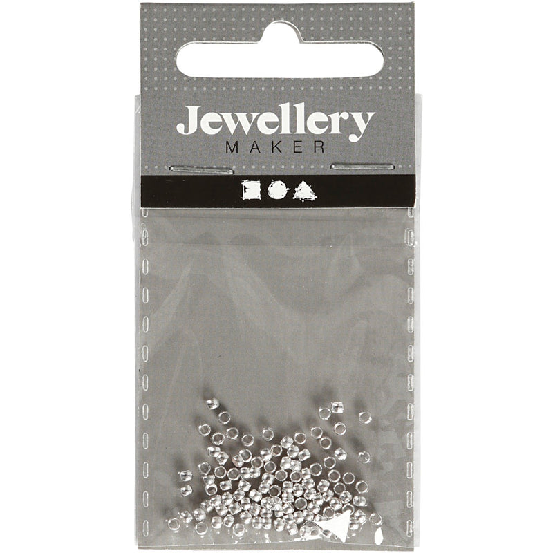 Load image into Gallery viewer, Https: www.cchobby.nl knijpkralen-d-2-mm-zilver-100-stuk-1-doos
