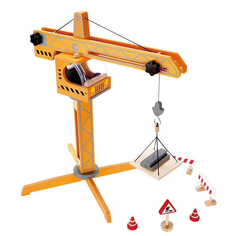 Afbeelding laden in galerijviewer, Hape houten hijskraan