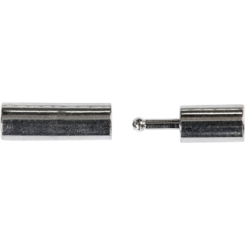 Afbeelding laden in galerijviewer, Https: www.cchobby.nl magnetische-sluiting-afm-3x14-mm-gatgrootte-2-mm-verzilverd-40-stuk-1-doos