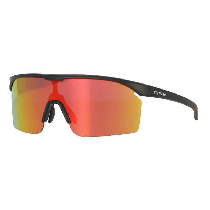 Load image into Gallery viewer, Trivio - fietsbril noa zwart revo rood met extra transparante lens