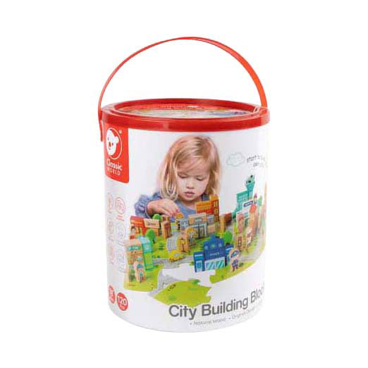 Load image into Gallery viewer, Classic world houten blokken stad, 120dlg.