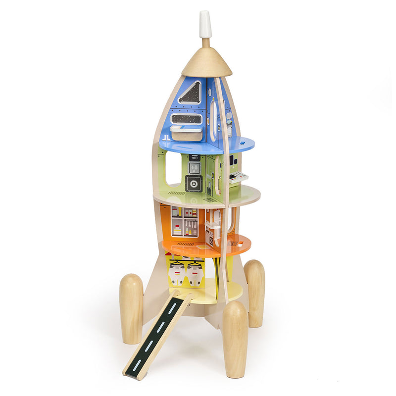Afbeelding laden in galerijviewer, Classic world houten bouw raket, 51dlg.
