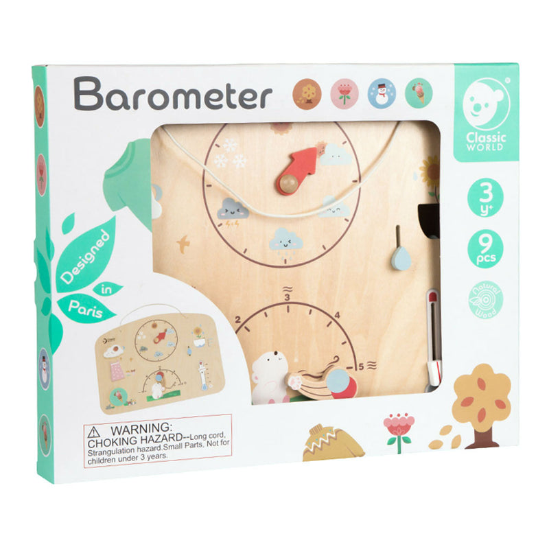 Load image into Gallery viewer, Classic world houten weermeter
