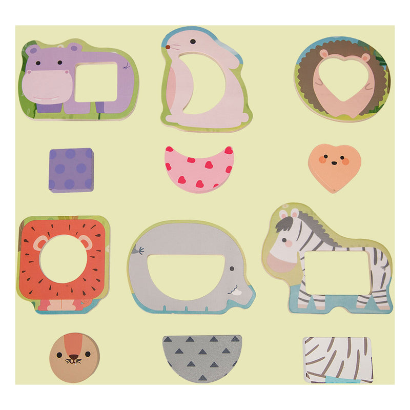 Load image into Gallery viewer, Classic world houten puzzel wilde dieren, 13st.